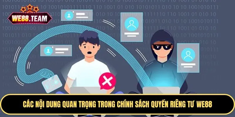 Các nội dung chính trong quyền riêng tư WE88