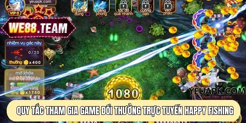 Quy tắc tham gia game đổi thưởng trực tuyến Happy Fishing