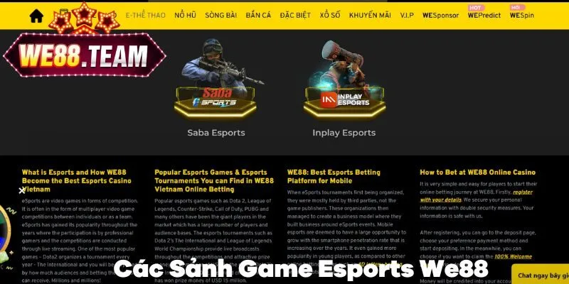 Review các sảnh game Esports tại hệ thống cá cược này