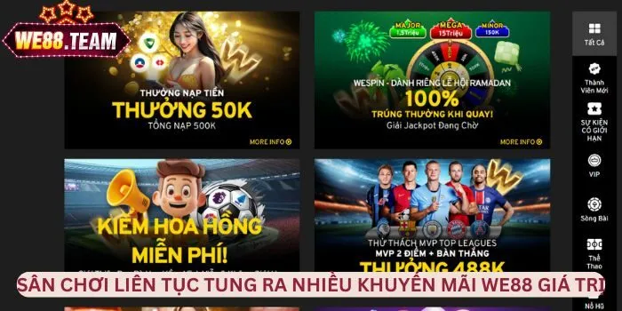 Sân chơi liên tục tung ra nhiều khuyến mãi giá trị